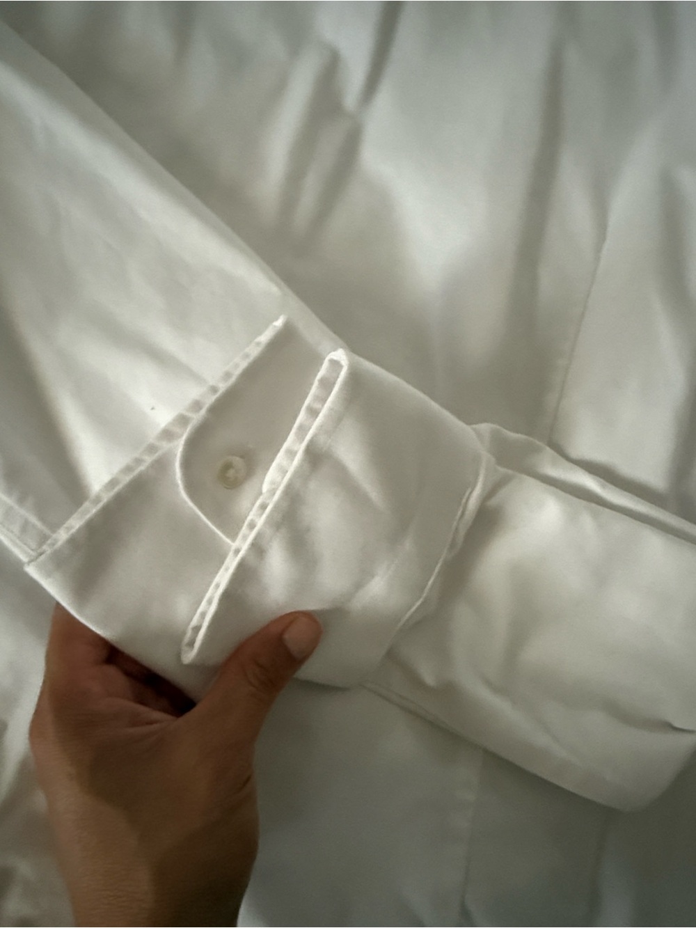 Banana Republic Men's White Button-Down Dress Shirt - Picture 9 of 11